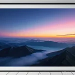 암호화폐의 시장 구조 분석 - The sky above is a blend of optimistic, dawn-like hues and subtle currents of data, conveying both p...