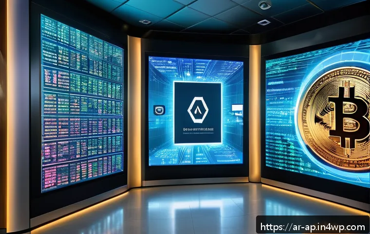 암호화폐의 사회적 책임과 경제적 영향 - A modern Middle Eastern financial institution’s digital transformation scene, featuring Arab profess...